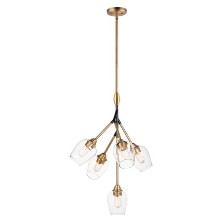 Maxim Savvy 5-Light Pendant 26343CLABBK